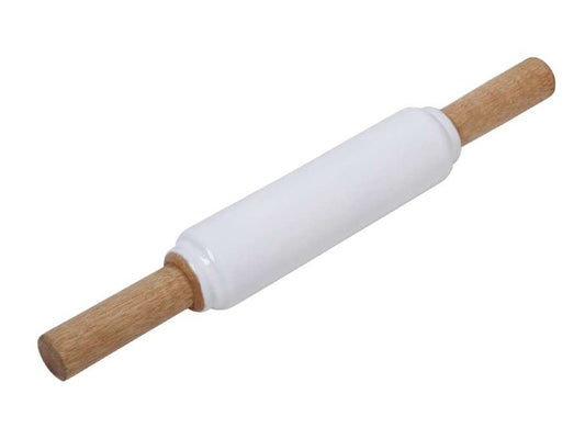 Rolling Pin White & Natural