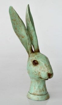 Green Rabbit Figurine