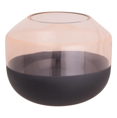 Pink & Matt Black Candle Holder