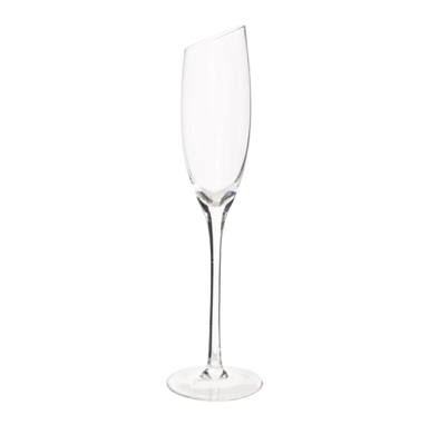 Slanted Champagne Glasses x 6