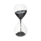 Black Glitter Hour Glass