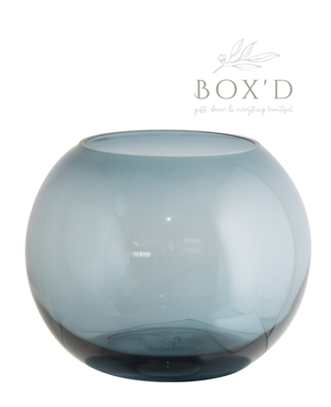 Blue Round Vase