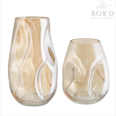 Champagne colored vases