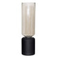 Matt black & champagne Tall Flower Vase